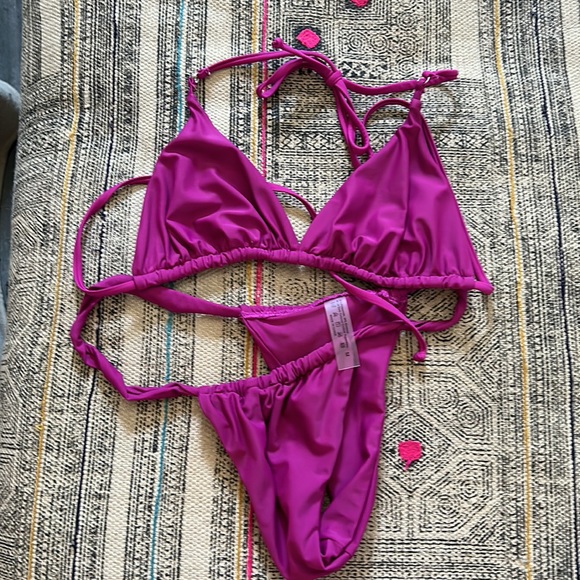 SHEIN Swim Cheeky Purple Bikini Poshmark